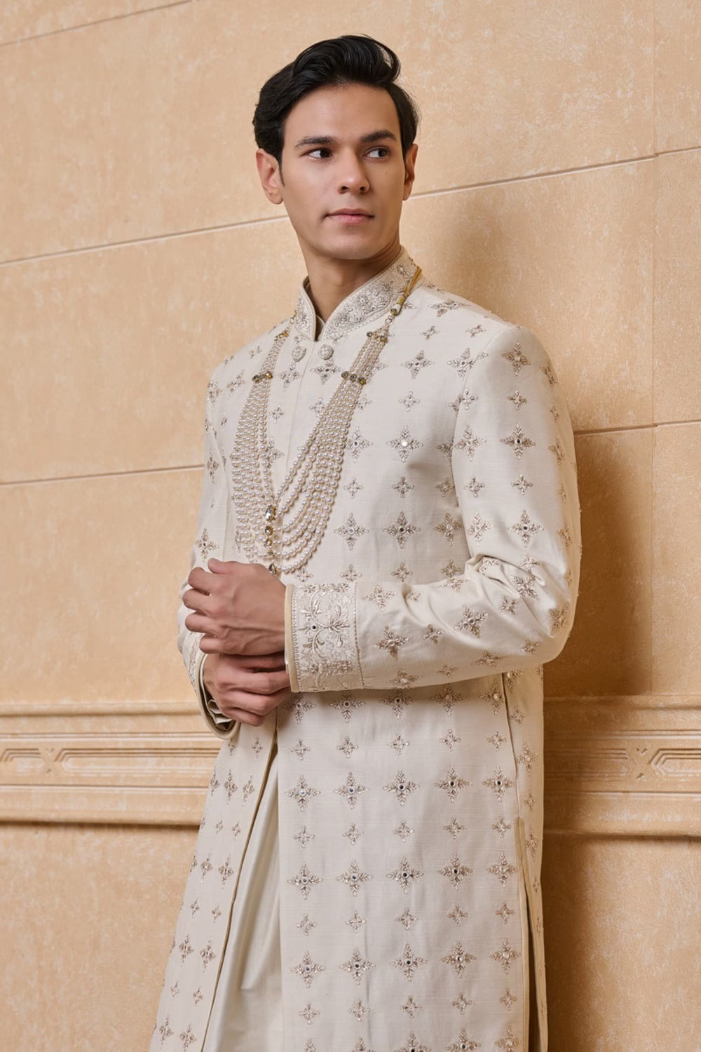 Ivory Royal Embroidered Sherwani