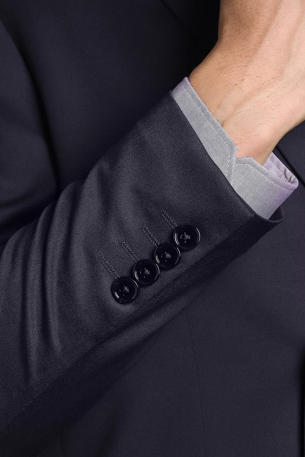 Elite Double-Breasted Two-Piece Suit for Men - Midnight Navy